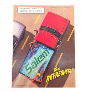 Salem Cigarettes Pool Truck Print Ad 1996 the Refreshest Retro Summer Humor